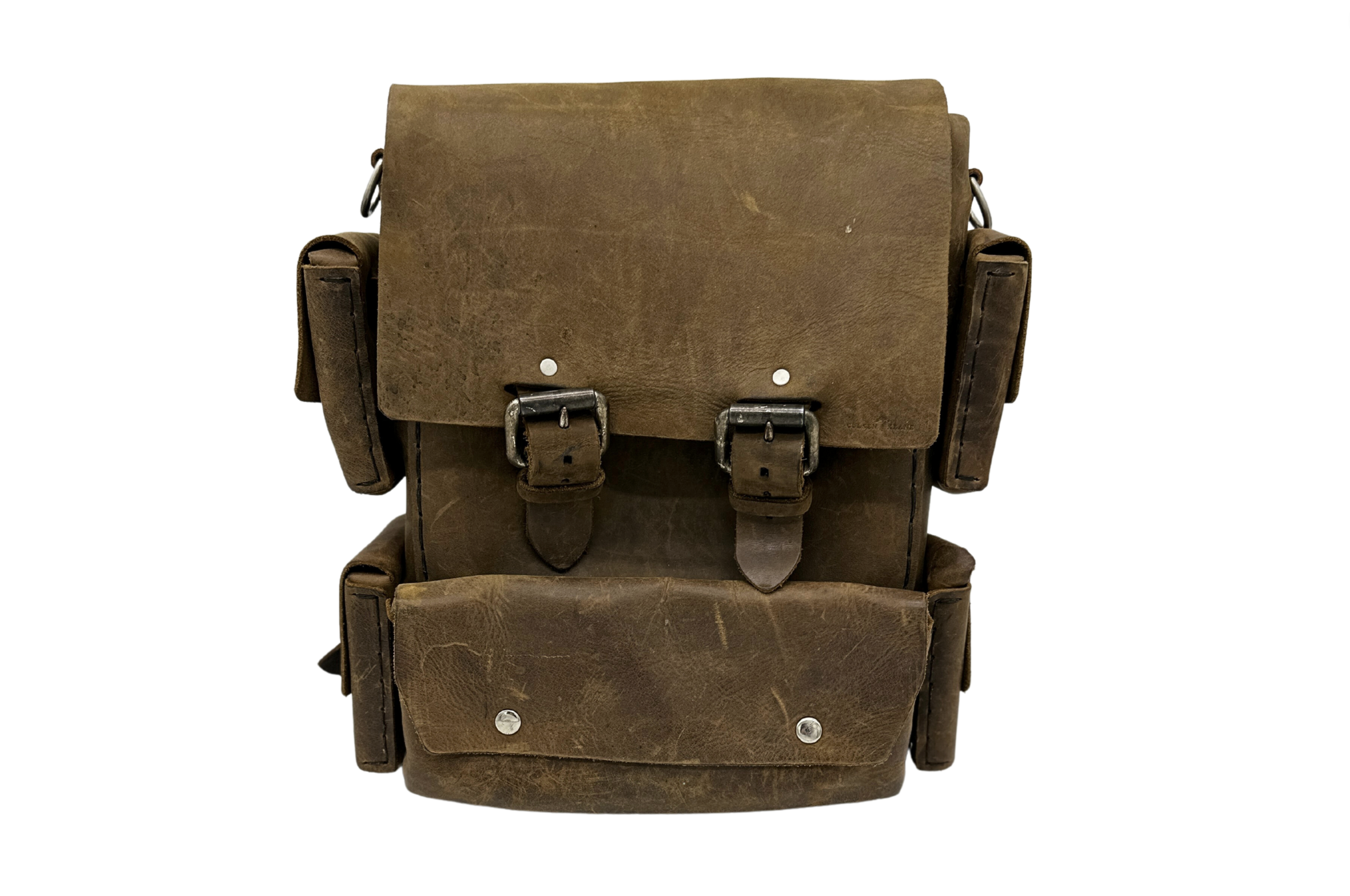 Seasoned No. 1116 - Backpack in Crazy Horse With Upper and Lower Pockets