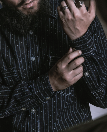 Wabash Selvedge Wave Point Work Shirt