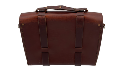 Seasoned No. 4313 - Minimalist Satchel in Scotch Grunge With Leather Divider