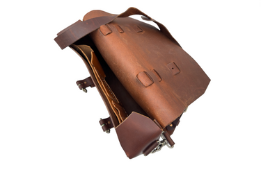 Seasoned No. 4313 - Minimalist Satchel in Scotch Grunge With Leather Divider