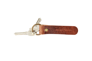ColsenKeane No. 619 Simple Key Ring | 5/6oz Full Grain Leather | Minimalist One-Piece Leather Tab