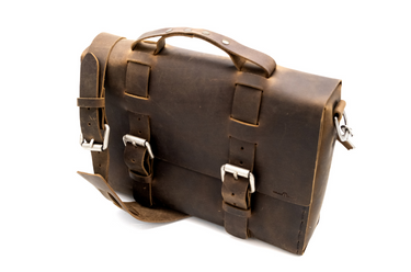 Seasoned No. 4313 - Minimalist Standard Leather Satchel in Crazy Horse