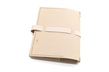 Seasoned Stitched Journal - Large Stitched Journal in Natural Tan