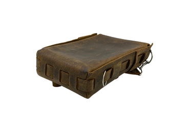 SEASONED No. 820 Classic Bag in Crazy Horse With Custom Closure and Rear Interior Pocket