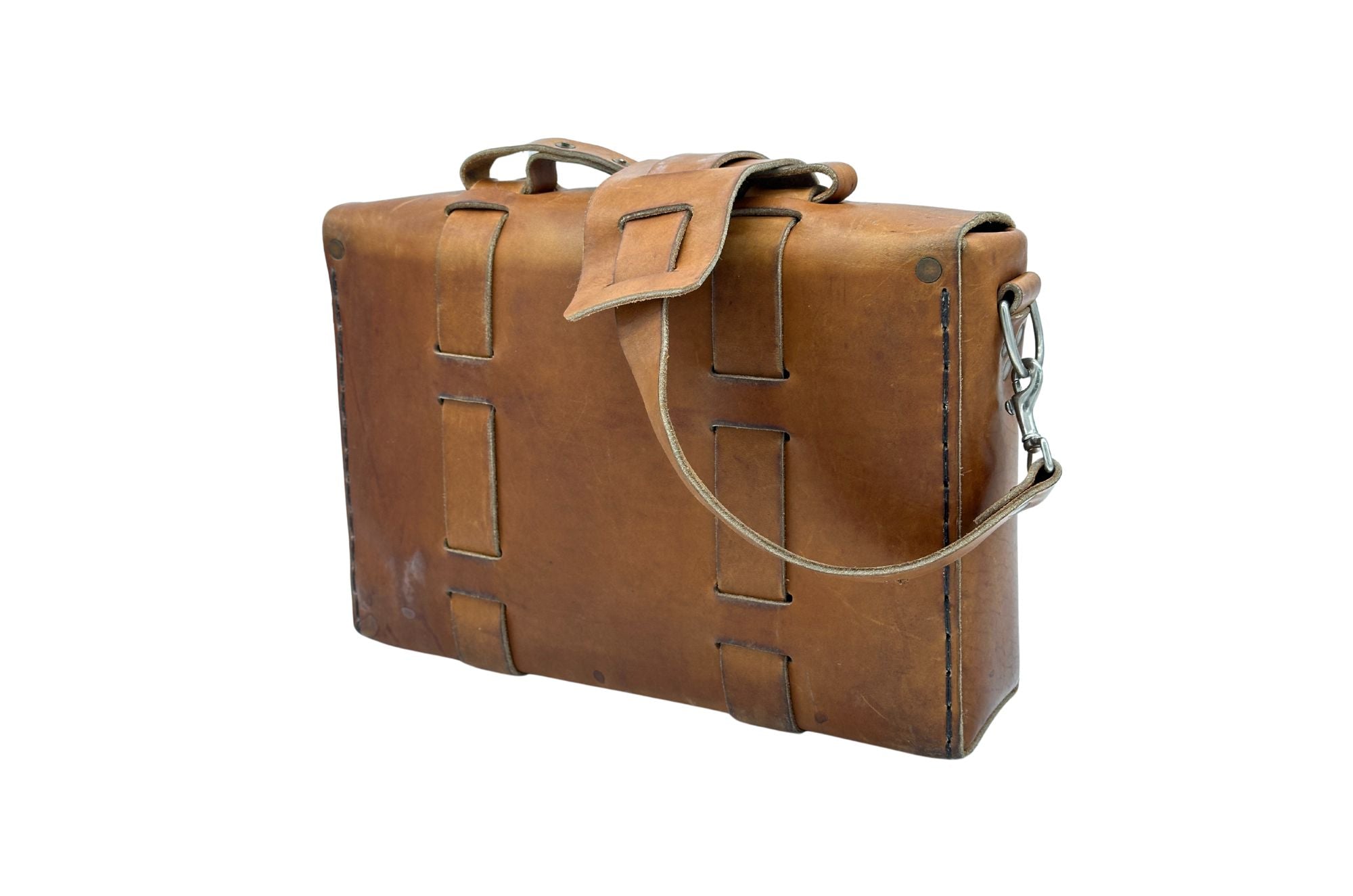 SEASONED No. 4313 - Minimalist Standard Leather Satchel in Horween's Bourbon Brown - ONLY TWO BAGS WERE MADE