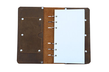 ColsenKeane No. 324 Stitched Ring Journal | 5/6oz Full Grain Leather | Stitched Refillable Binder