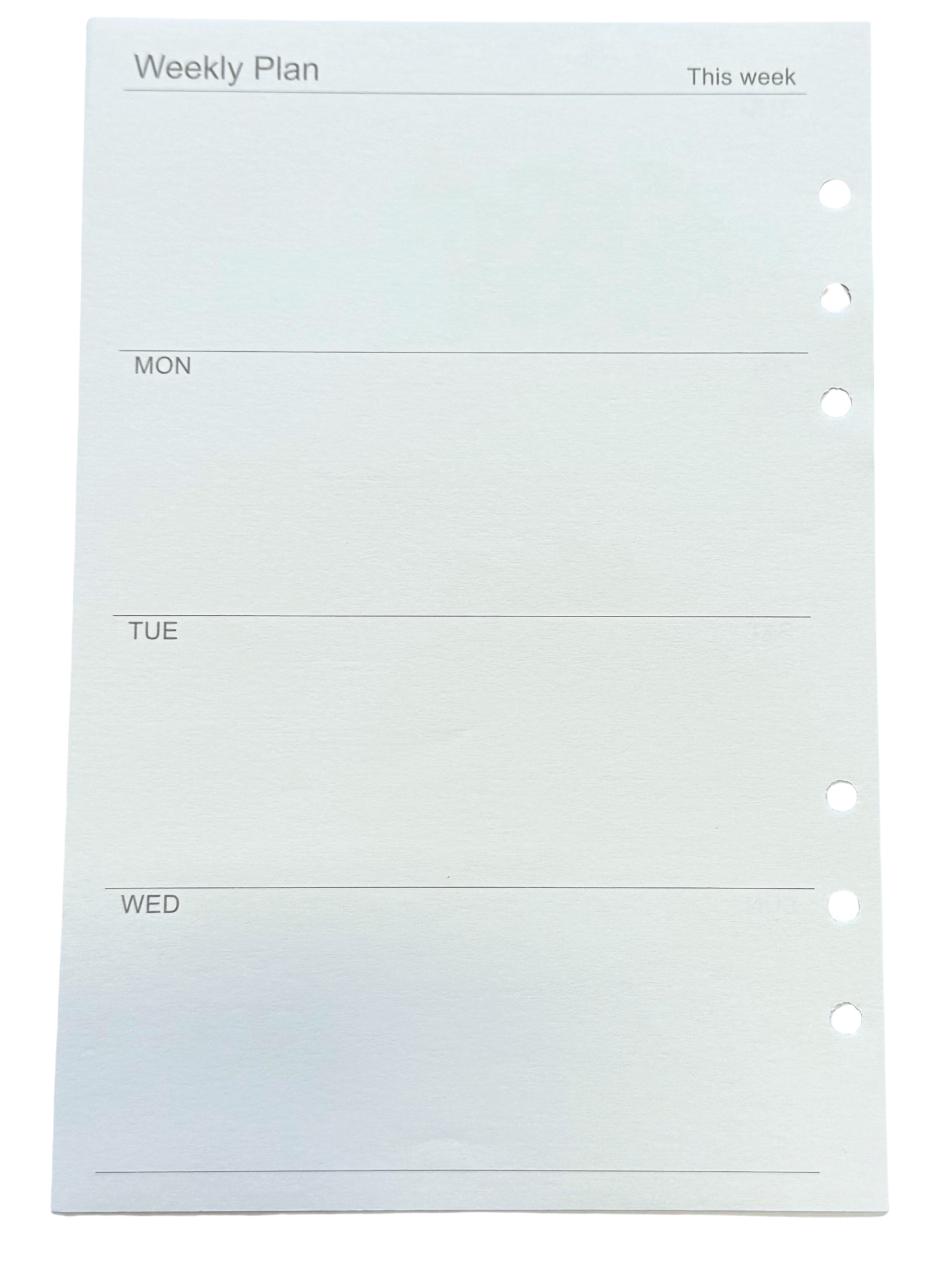 No. 324 A5 Ring Journal Planner Inserts