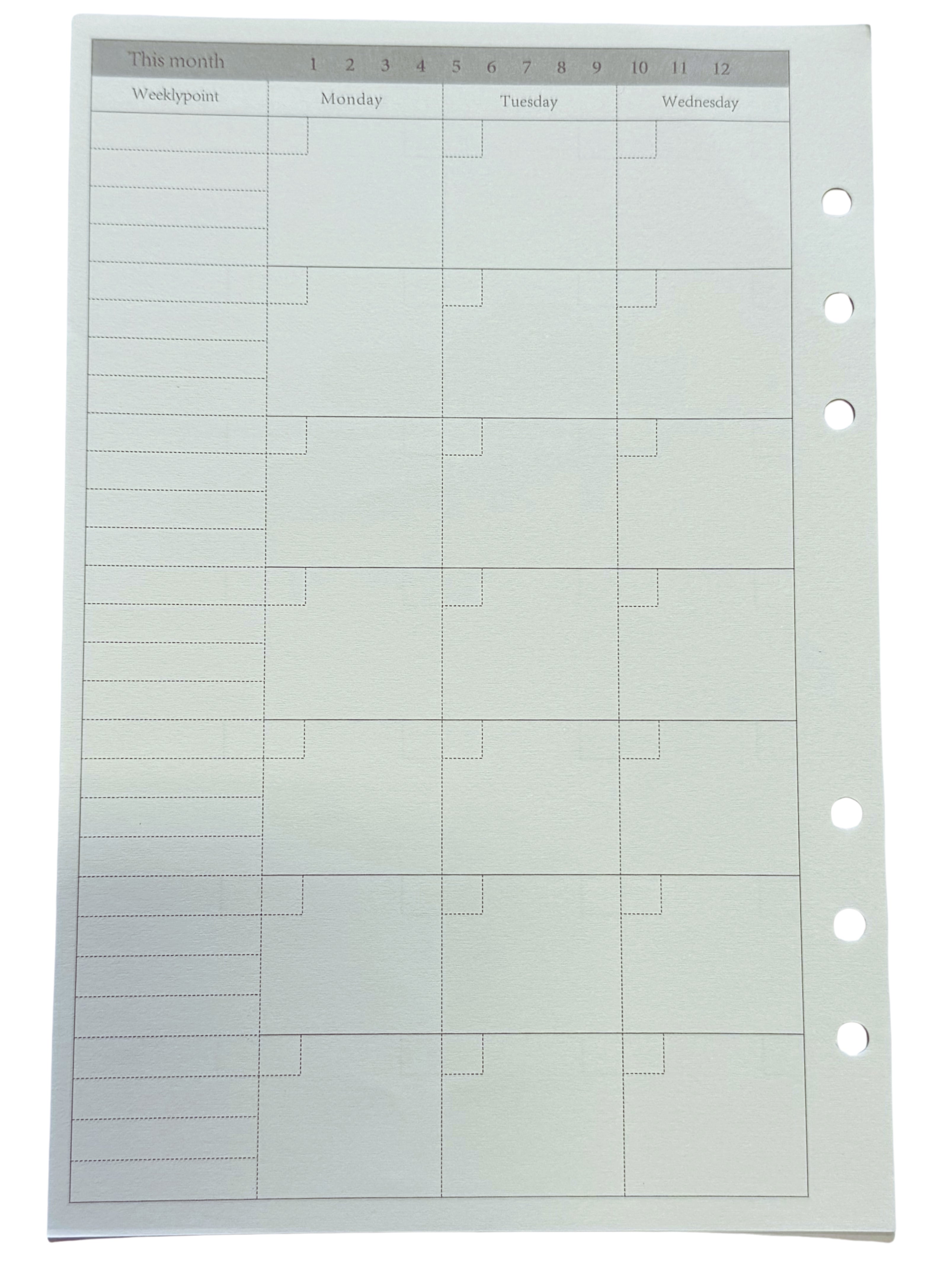 No. 324 A5 Ring Journal Planner Inserts