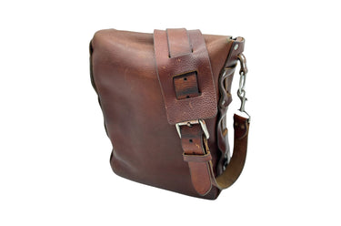 SEASONED NO. 820 - CLASSIC BAG IN RICH PEBBLED BROWN