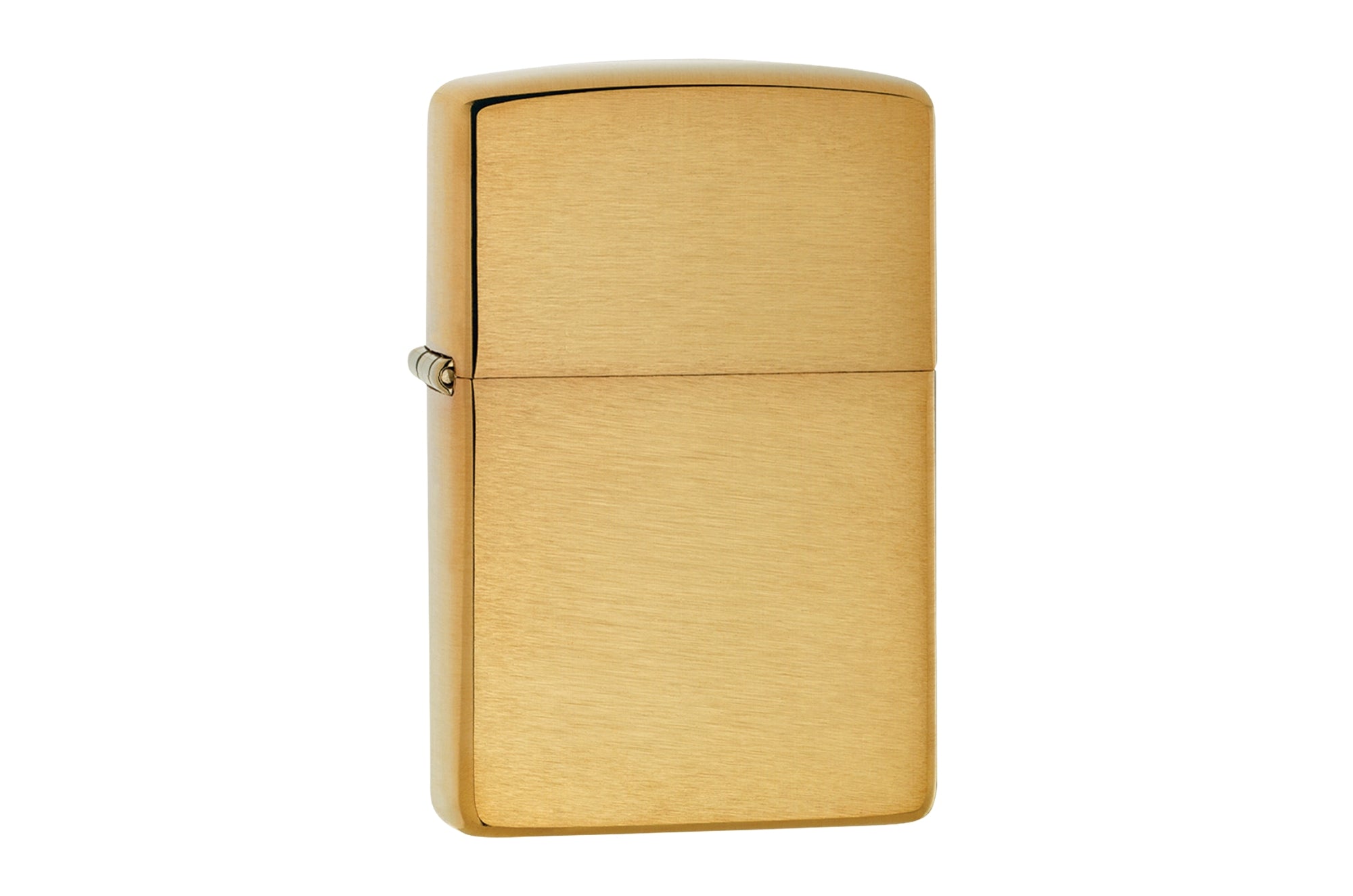 Brushed Brass Zippo Lighter Gift Set