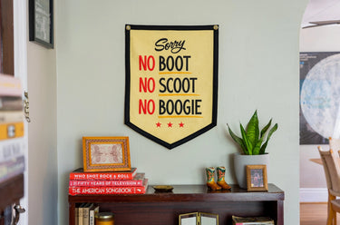 Holy Smokes X Oxford Pennant | No Boot No Scoot No Boogie Camp Flag