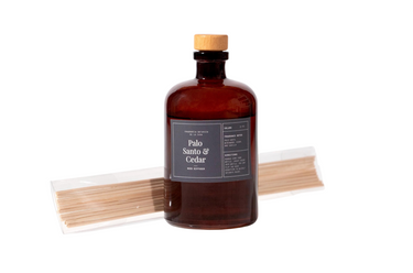 Botanical Reed Diffuser | Continuous Home Fragrance | Artisan Glass Vessel