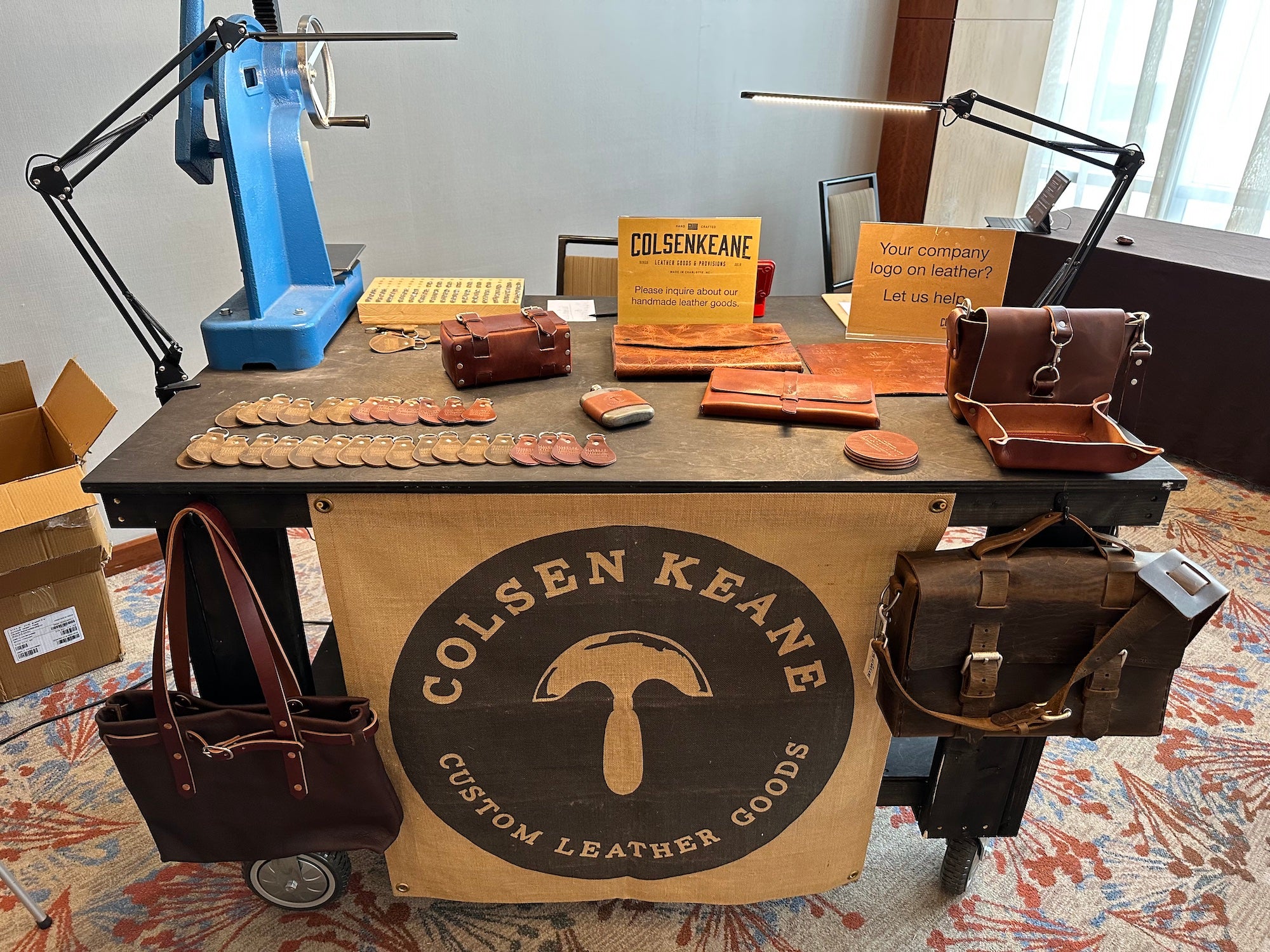 ColsenKeane is available for your next event! ColsenKeane Leather, LLC