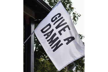 Oxford Pennants | 'Give A Damn' Outdoor Flag