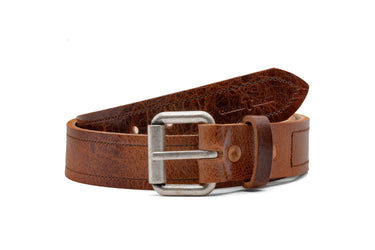 ColsenKeane No. 518 Beefy Stitched Belt | 8/9oz Full Grain Leather | Industrial Machine-Stitched Heavy Duty Strap