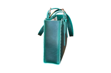 ColsenKeane No. 714 Tote | 8/9oz Full Grain Leather | 16" MacBook Pro Professional Bag in Sherwood Forest Green