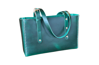 ColsenKeane No. 714 Tote | 8/9oz Full Grain Leather | 16" MacBook Pro Professional Bag in Sherwood Forest Green