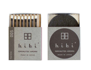 Hibi 10-Minute Aroma Incense Matches | Box of 8 | Strike-On-Box Aromatherapy