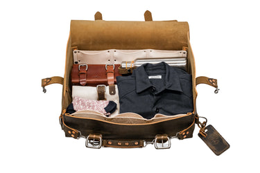ColsenKeane No. 423 Leather Suitcase | Full Grain Weekender Carry-On | Handcrafted Luggage