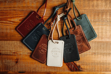 ColsenKeane No. 1022 Leather Luggage Tag | 5/6oz Full Grain Bag Tag