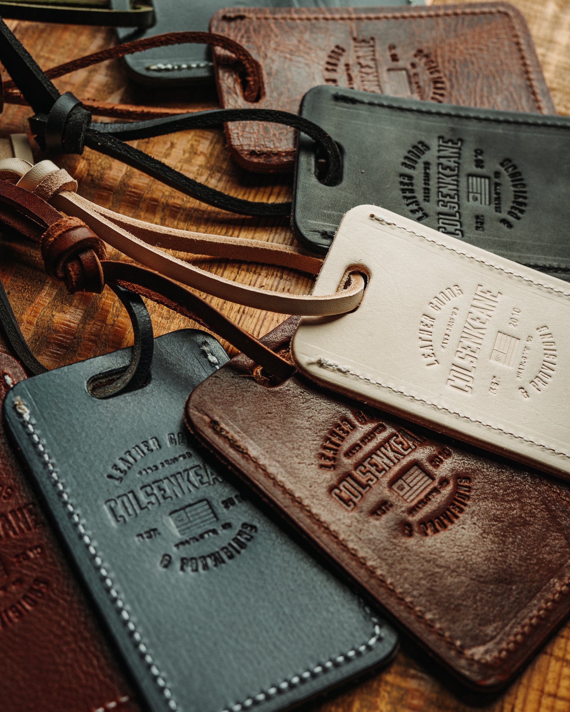 osprey leather luggage tags No. 1022 5/6oz Leather Luggage Tag