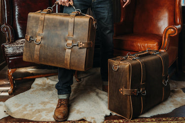 ColsenKeane No. 423 Leather Suitcase | Full Grain Weekender Carry-On | Handcrafted Luggage