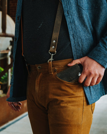ColsenKeane No. 514 Small Trucker Wallet | 5/6oz Full Grain Leather | Handcrafted Compact Security Wallet