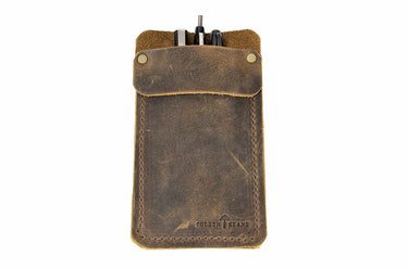 ColsenKeane No. 818 Pocket Protector | 5/6oz Full Grain Leather | Handcrafted Ink & Tool Guard