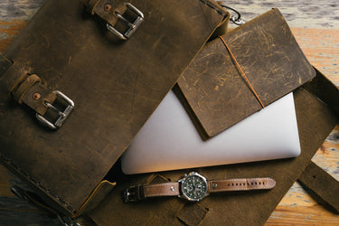 ColsenKeane No. 4313 Minimalist Satchel | 8/9oz Full Grain Leather | Hand-Stitched EDC Bag