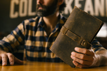 ColsenKeane Stitched Leather Journal | 5/6oz Full Grain Leather | Hand-Stitched Refillable Cover