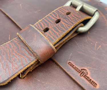 Seasoned RARE No. 4313 - Minimalist Standard Leather Satchel in Older Generation Scotch Grunge