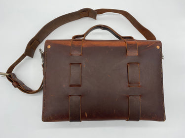 Seasoned RARE No. 4313 - Minimalist Standard Leather Satchel in Older Generation Scotch Grunge