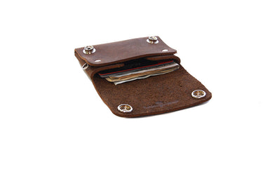 ColsenKeane No. 514 Small Trucker Wallet | 5/6oz Full Grain Leather | Handcrafted Compact Security Wallet