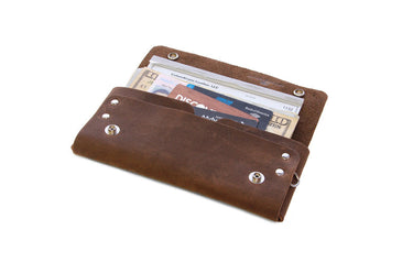ColsenKeane No. 514 Large Trucker Wallet | 5/6oz Full Grain Leather | Handcrafted Full-Size Security Wallet
