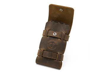 ColsenKeane No. 921 Wearable Phone Pouch | 5/6oz Full Grain Leather | Adjustable Belt-Mounted Phone Case
