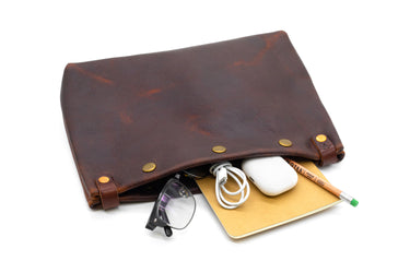 ColsenKeane No. 1320 Winston Pouch | Supple Full Grain Leather | Multi-Size Tech & Clutch Organizer